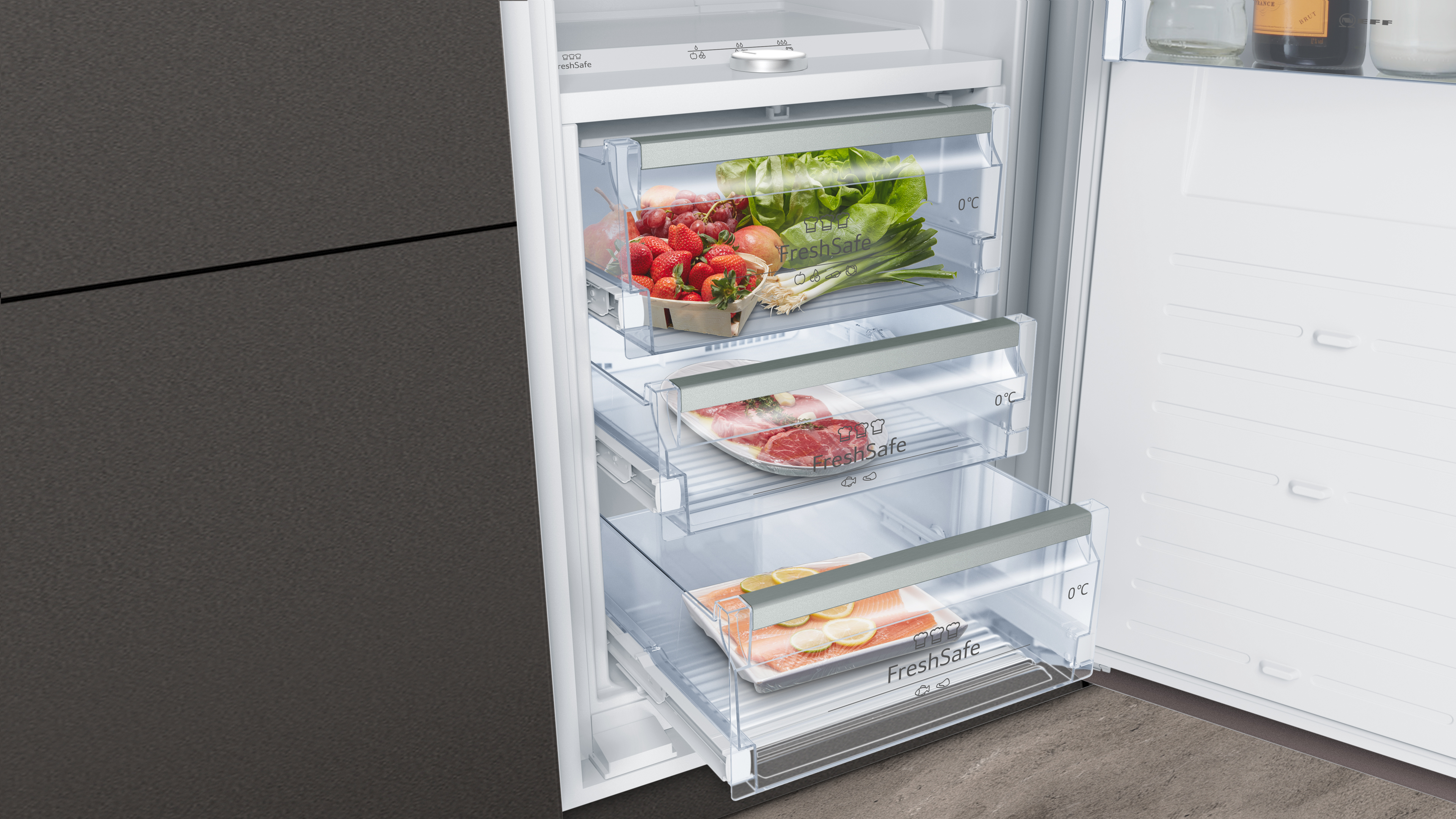 NEFF Einbau-Kühlschrank, KI8813FE0, 177.2 cm hoch, 55,8 cm breit,  Gefrierfach | 4242004271642