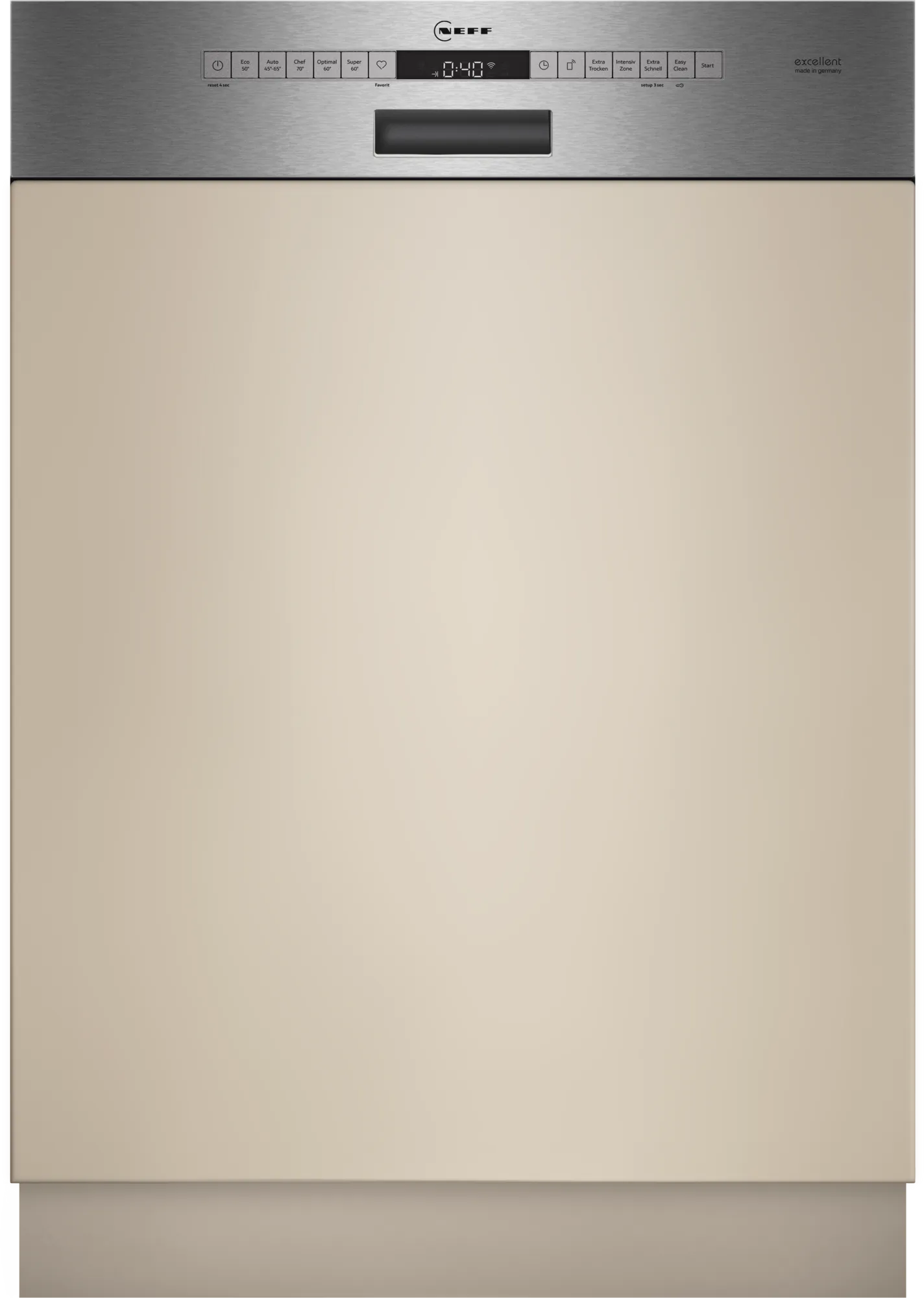  NEFF Teilintegrierter Geschirrspüler, S145EBS01D, 60 cm, Edelstahl