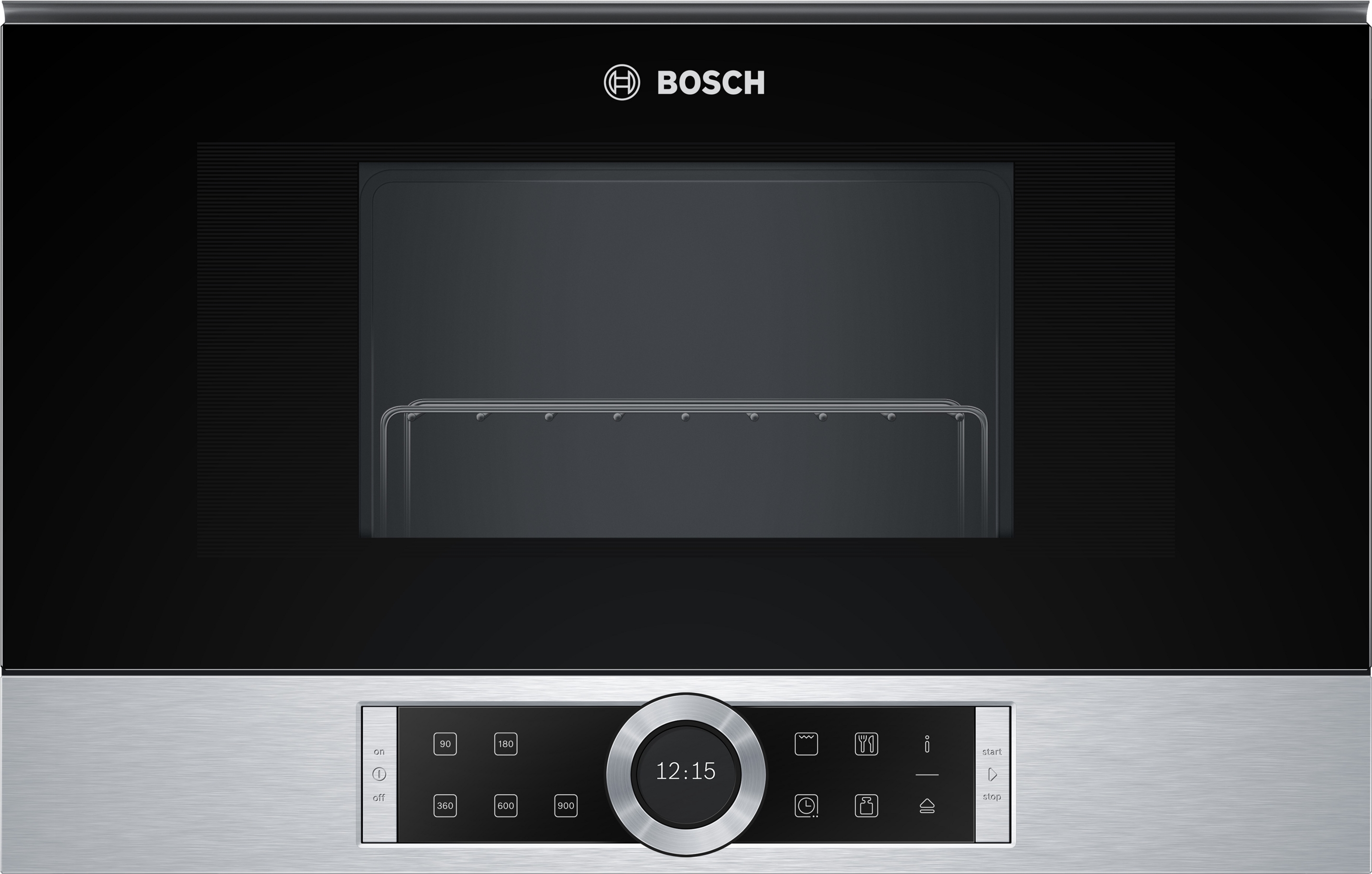 Bosch Serie 8, Einbau-Mikrowelle, Edelstahl, BEL634GS1
