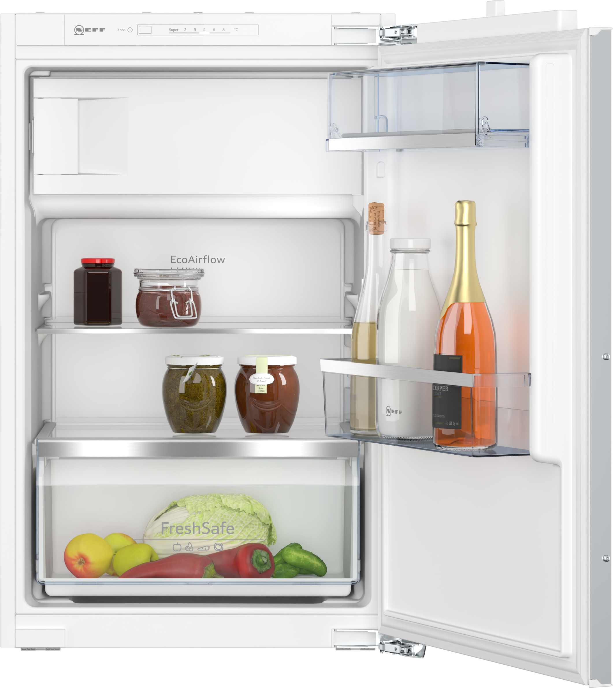 NEFF Einbau-Kühlschrank, KI2222FE0, 87.4 cm hoch, 54.1 cm breit,  Gefrierfach | 4242004268383
