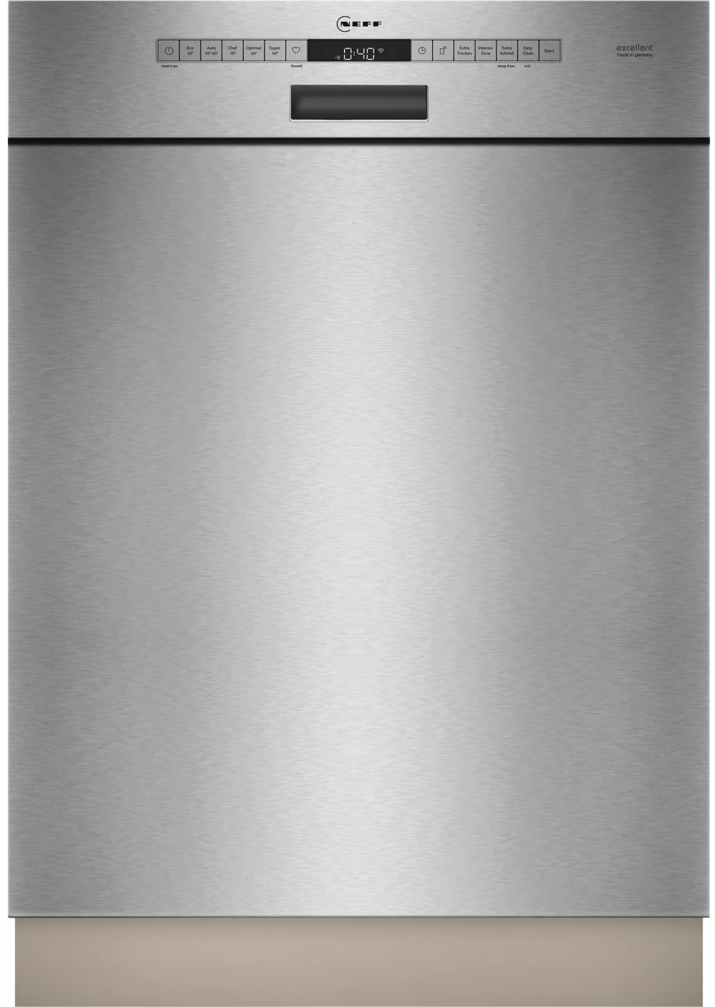 NEFF Unterbau-Geschirrspüler S125EBS02D, 60 cm, Edelstahl