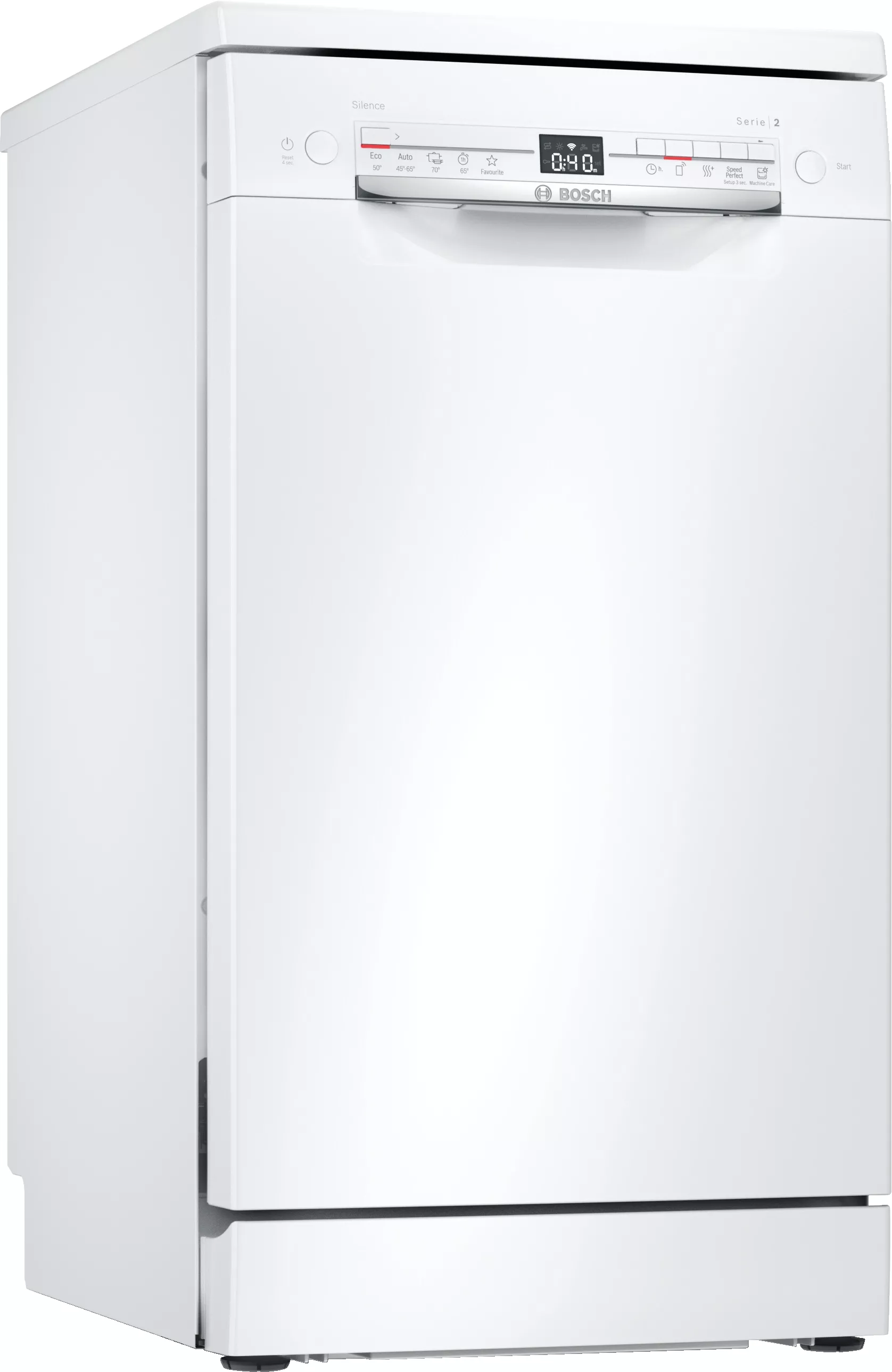 Bosch Serie 2, Freistehender Geschirrspüler, 45 cm, Weiß, SPS2IKW10E