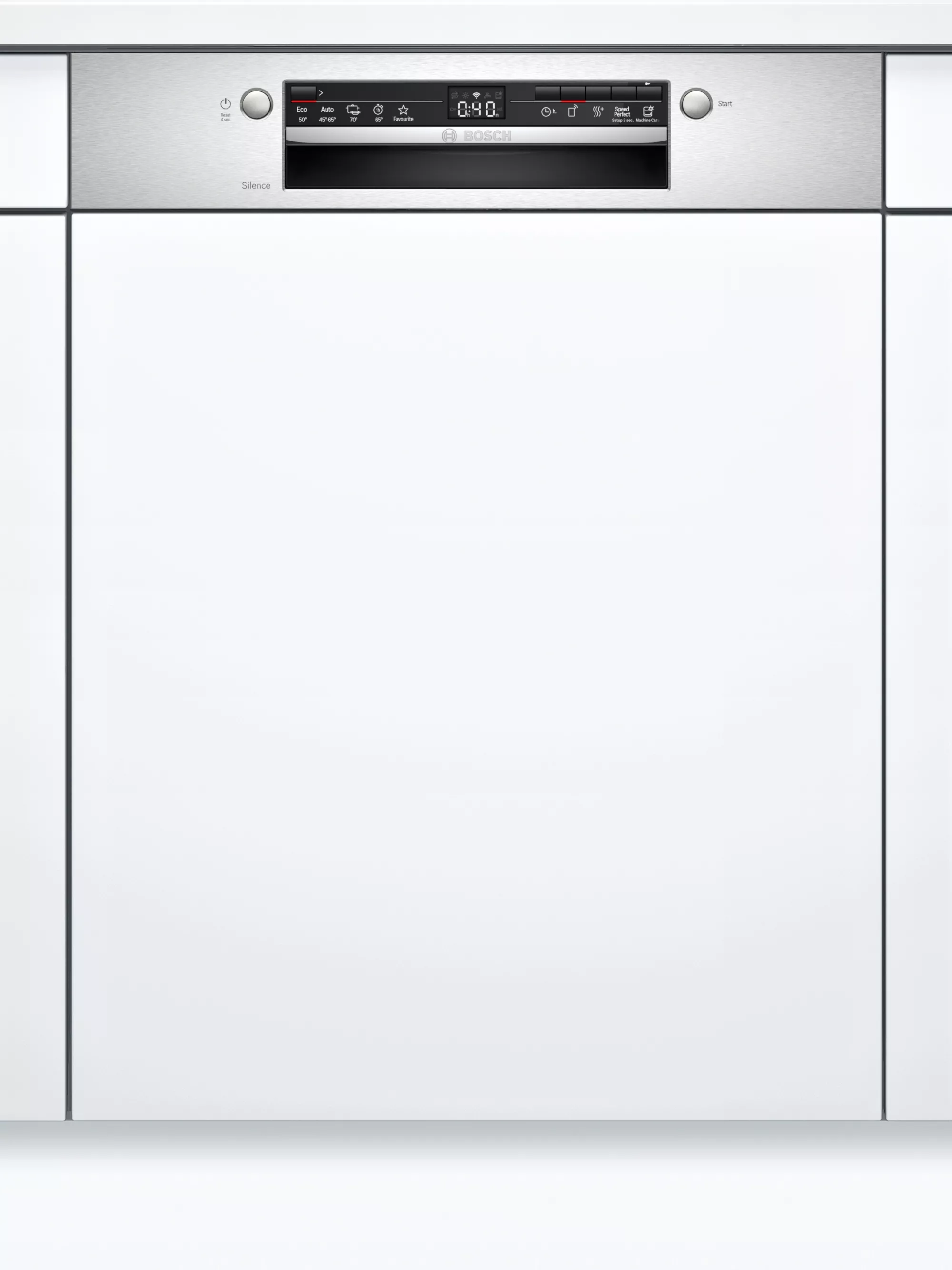 Bosch Serie 2, Teilintegrierter Geschirrspüler, 60 cm, Edelstahl, SMI2ITS33E