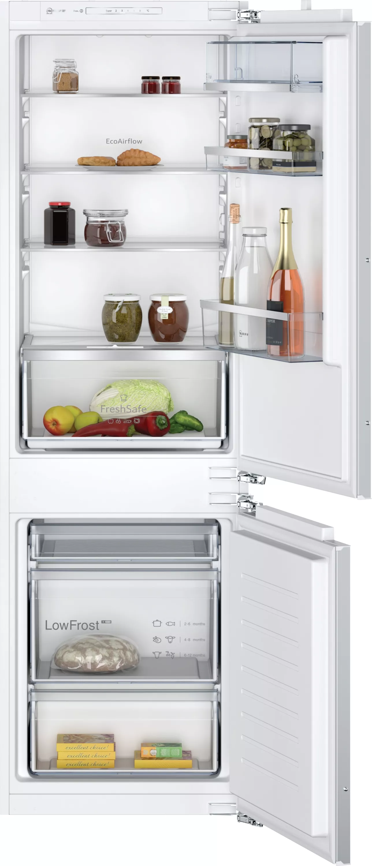 NEFF Einbau Kühl-Kühlschrank,  KI5862FE0,  177.2 cm hoch,  54.1 cm breit, Gefrierfach