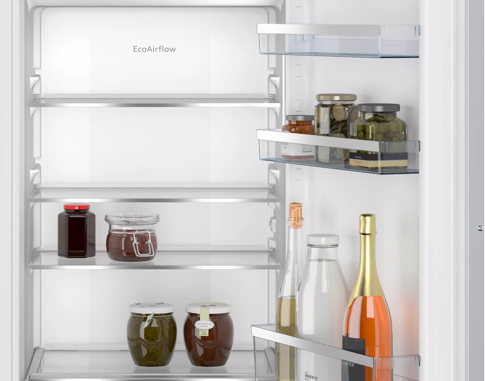 NEFF Einbau-Kühlschrank, KI2422FE0, 122,1 cm hoch, 54,1 cm breit,  Gefrierfach | 4242004264927 | Kühlschränke