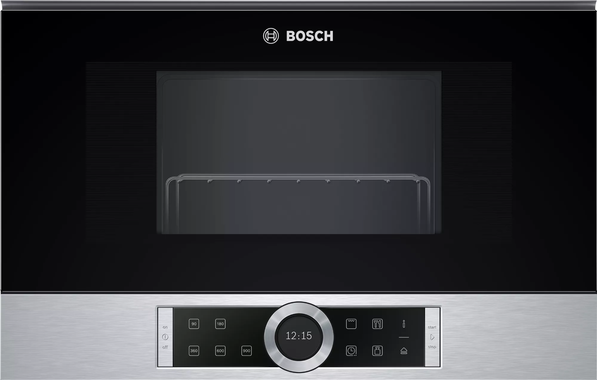 Bosch Serie 8, Einbau-Mikrowelle, Edelstahl, BEL634GS1