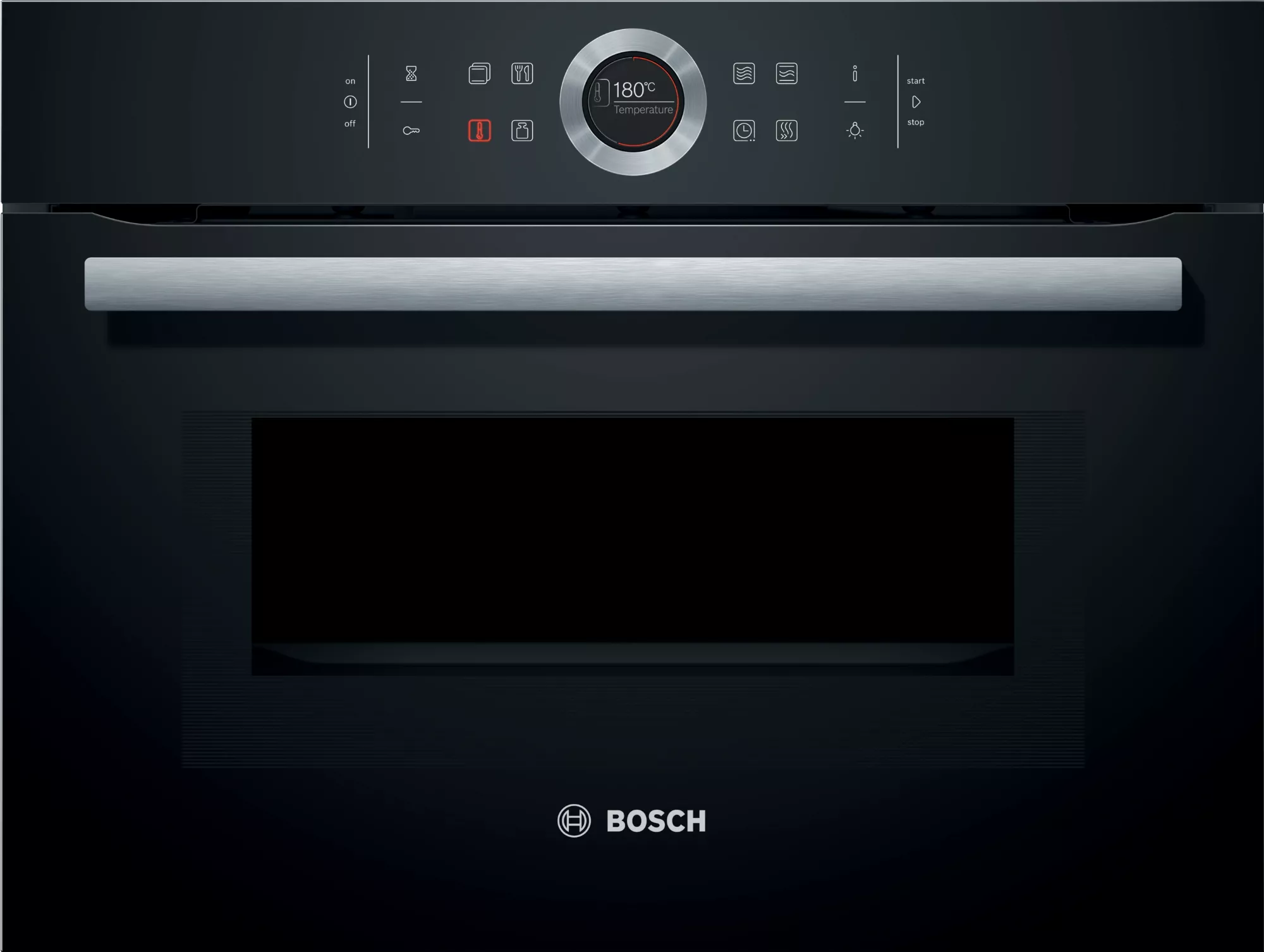 Bosch Serie 8, CMG633BB1, Einbau-Kompaktbackofen mit Mikrowellenfunktion, 60 x 45 cm, Schwarz