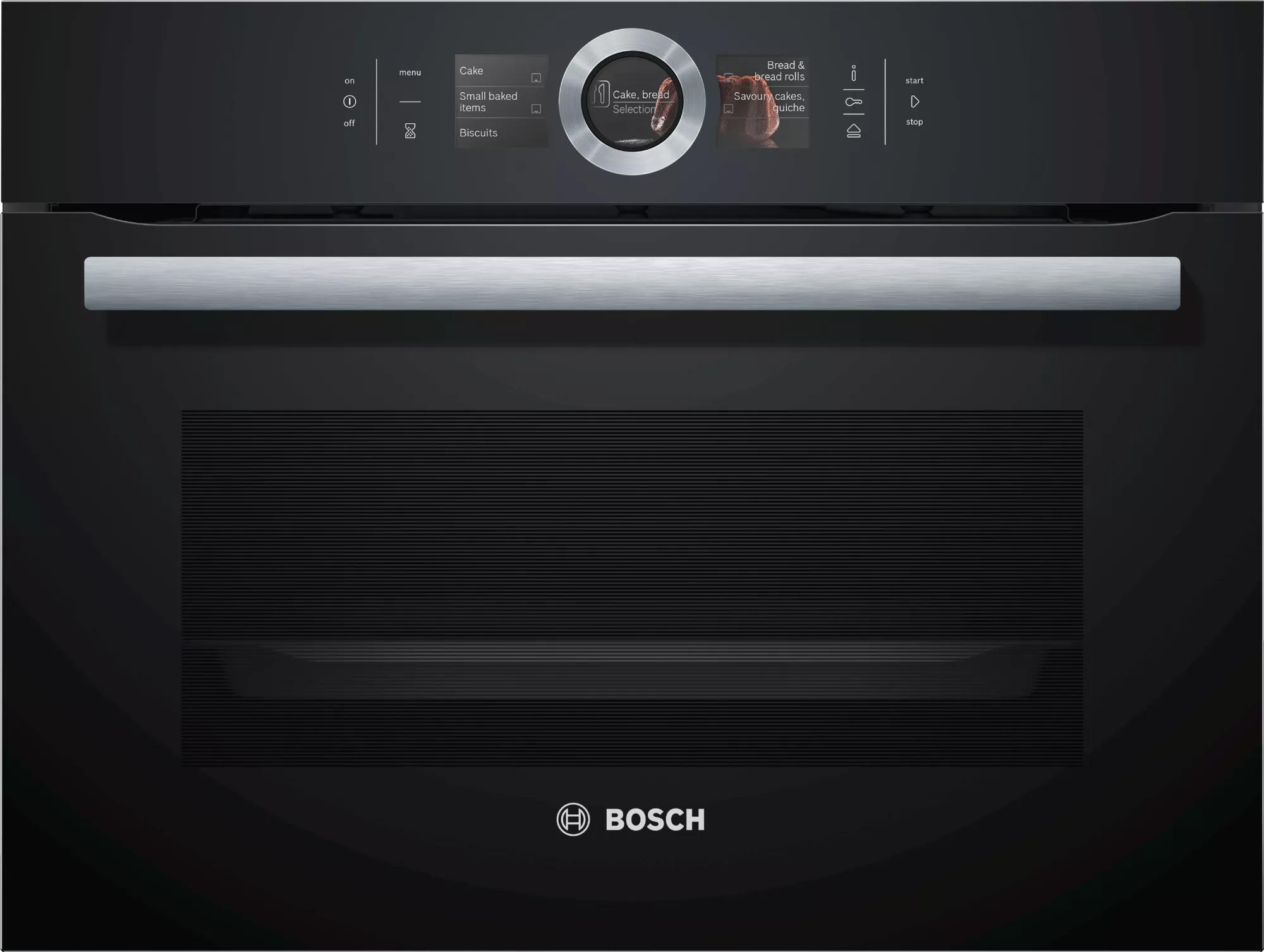 Bosch Serie 8, Einbau-Kompaktdampfbackofen, 60 x 45 cm, Schwarz, CSG656RB7