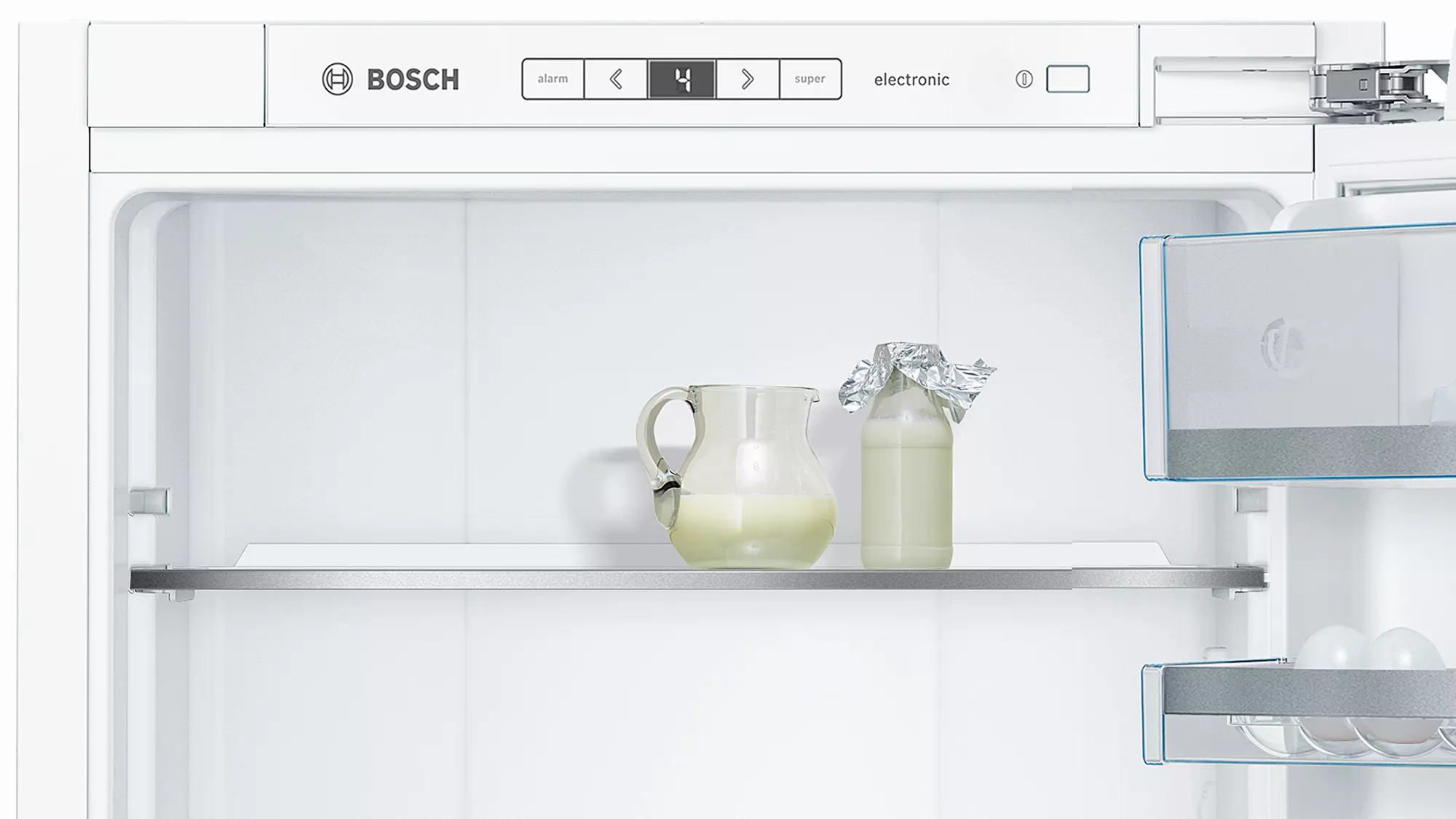 Bosch Serie 8, KIF41ADD0 Einbau-Kühlschrank, 122.5 x 56 cm, Flachscharnier mit Softeinzug