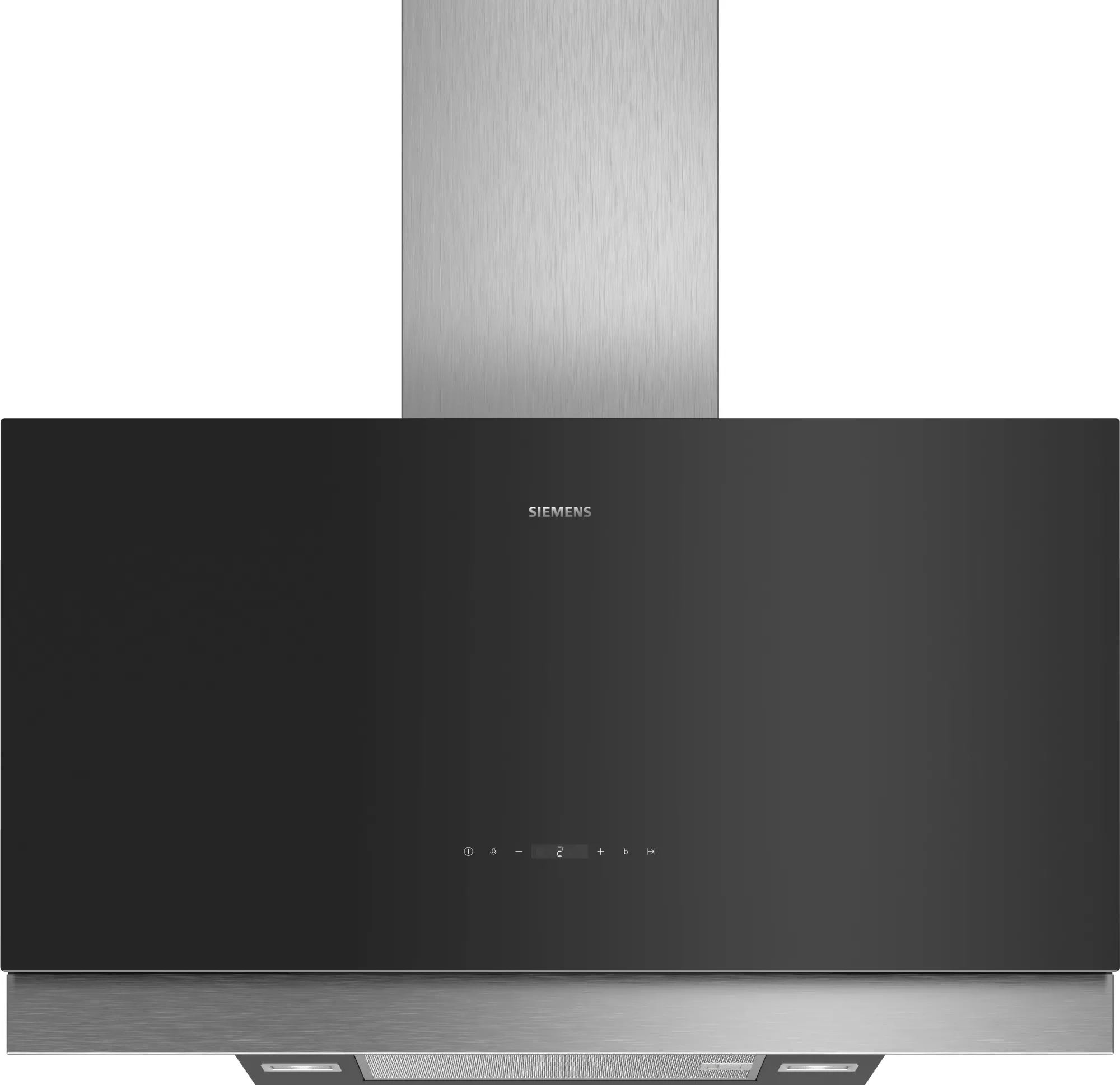 Siemens iQ500, Wandesse, 90 cm, Klarglas schwarz bedruckt, LC97FQP60